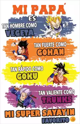 vectores plantilas PAPá,FESTIVIDAD,PAPá ERES,LEYENDA,DRAGON BALL,